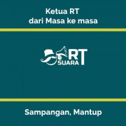 Ketua RT Dari Masa ke Masa